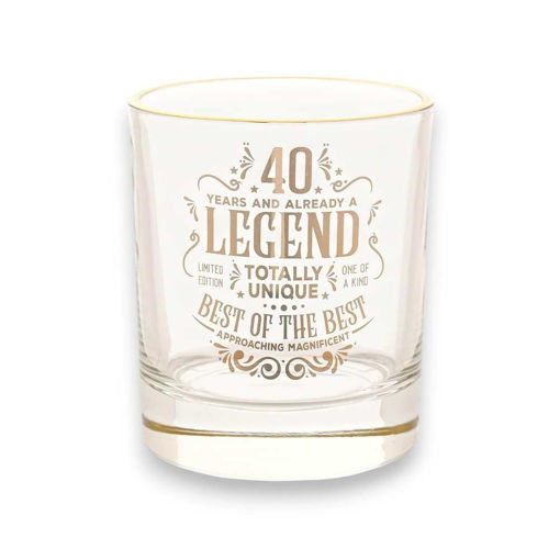 Picture of LEGEND TUMBLER GLASS - 40 YEARS